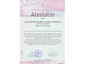 Valstybinė projektų ir sąmatų ekspertizė, UAB