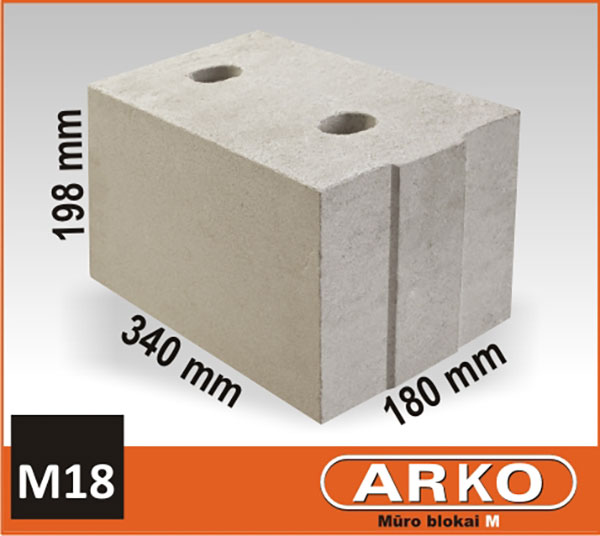 Arko, mūro blokai