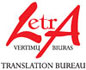 Letra, vertimų biuras, L. Vainienės firma