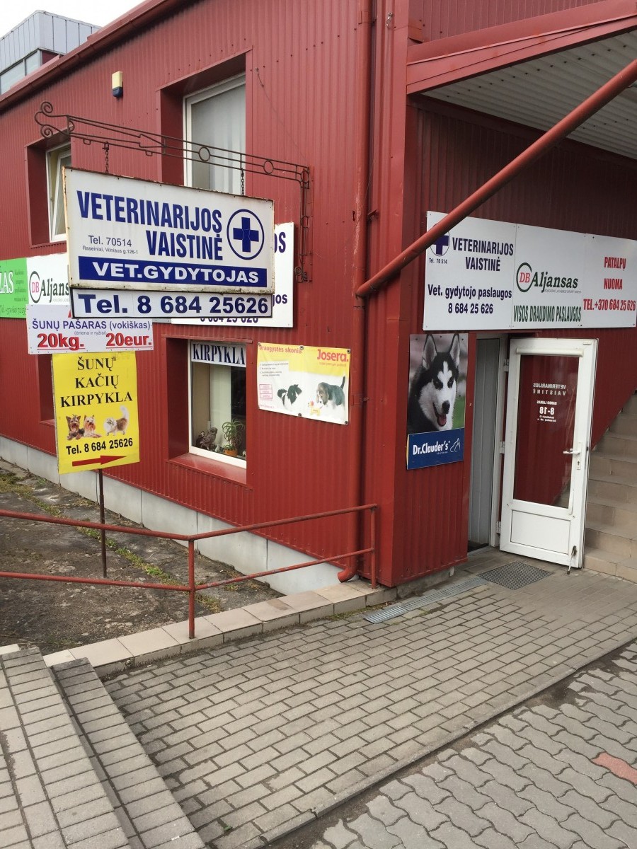 L. Atkočaičio veterinarijos vaistinė, gydykla, gyvūnų kirpykla