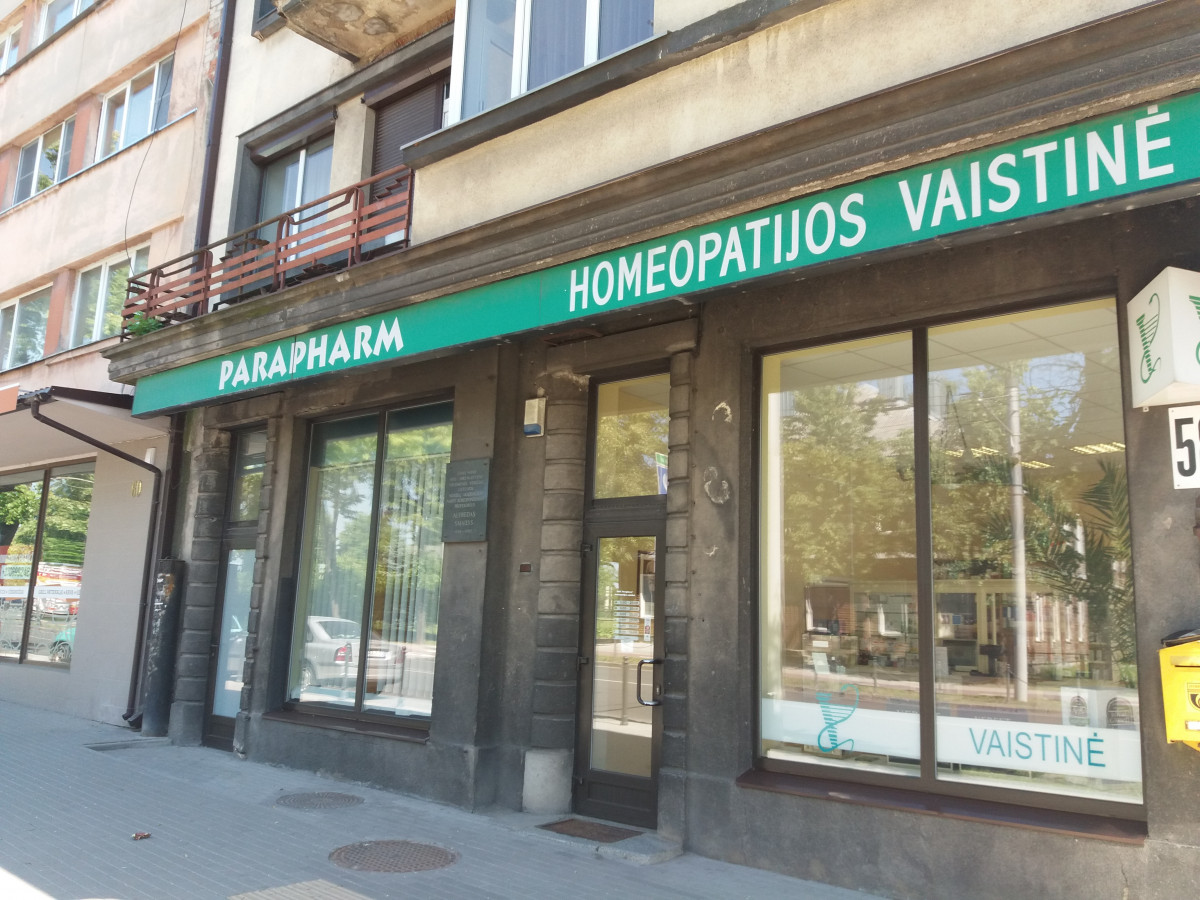 Parapharm homeopatijos vaistinė, filialas, UAB