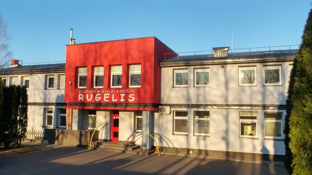 Rugelis, Kaišiadorių r. Gudienos mokykla-darželis