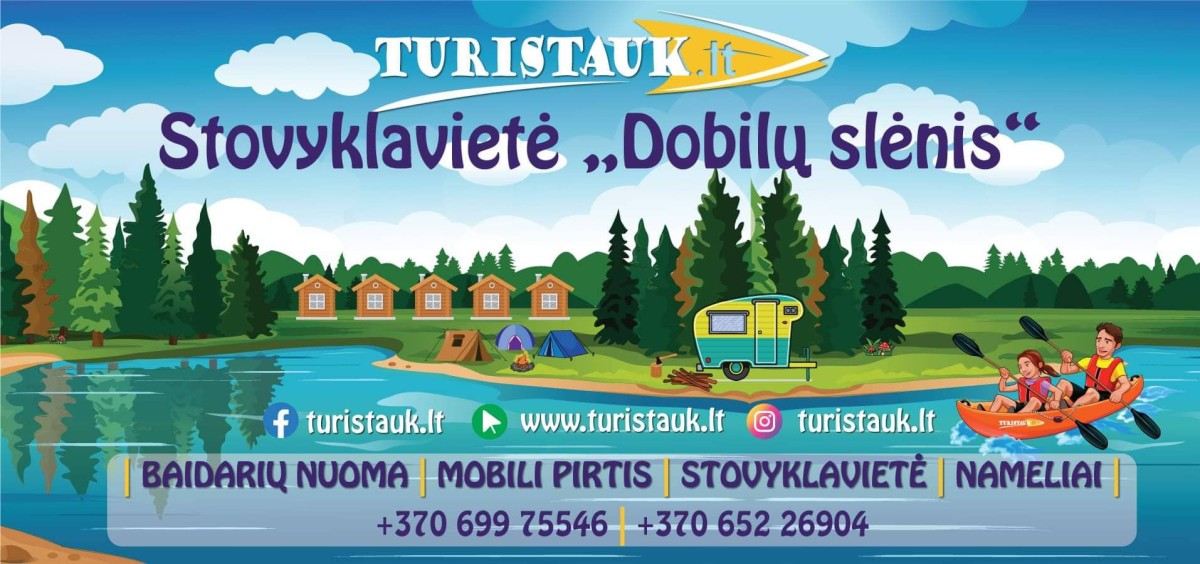 Turistauk.lt, baidarių nuoma su nakvyne Žemaitijoje