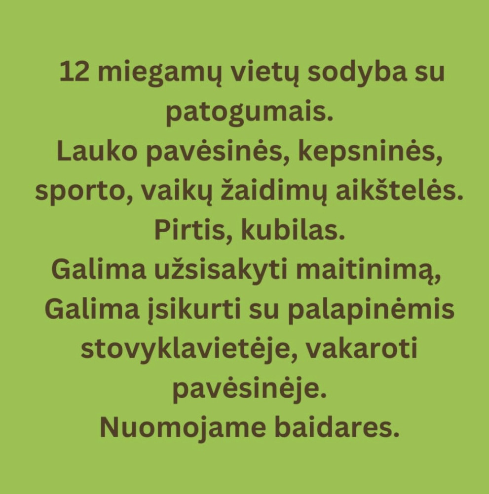 Žalioji stotelė, sodyba