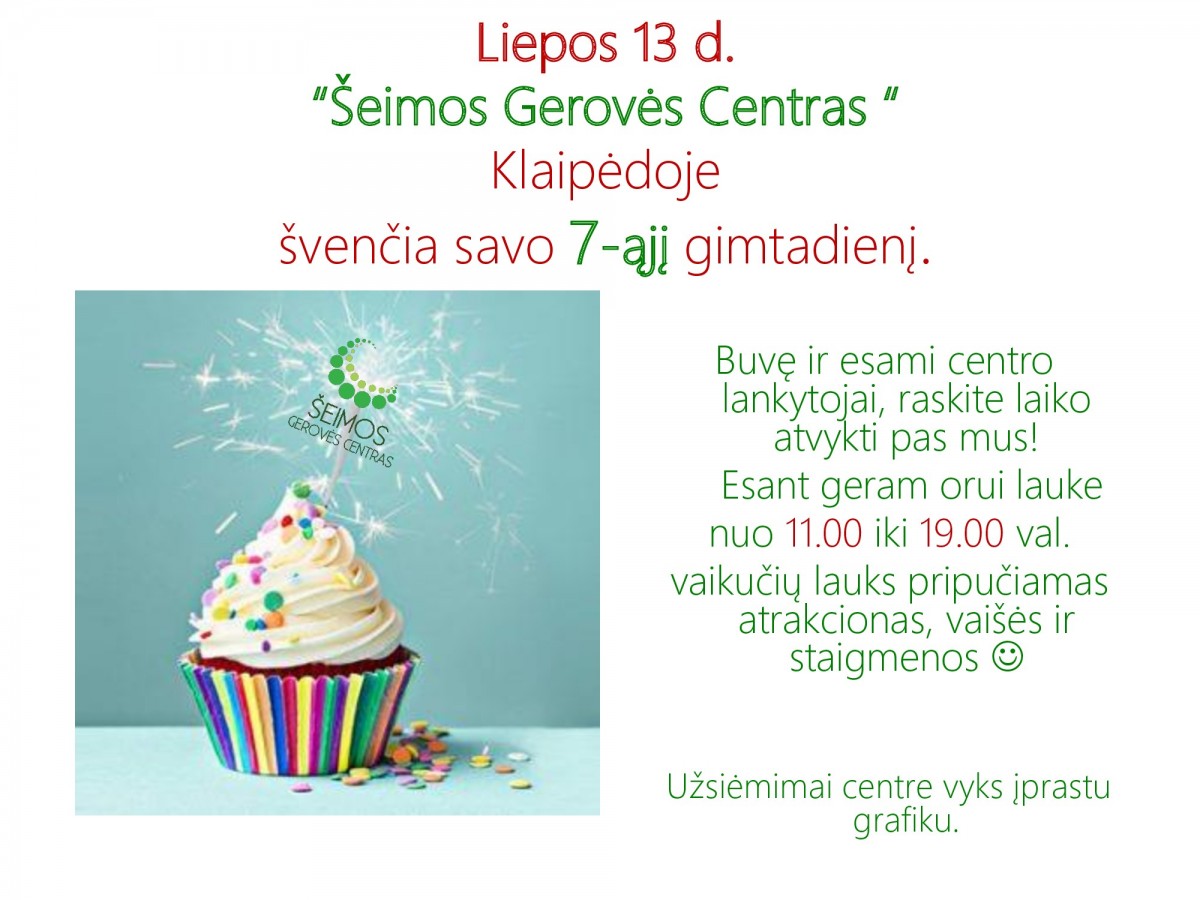 Šeimos gerovės centras, VšĮ