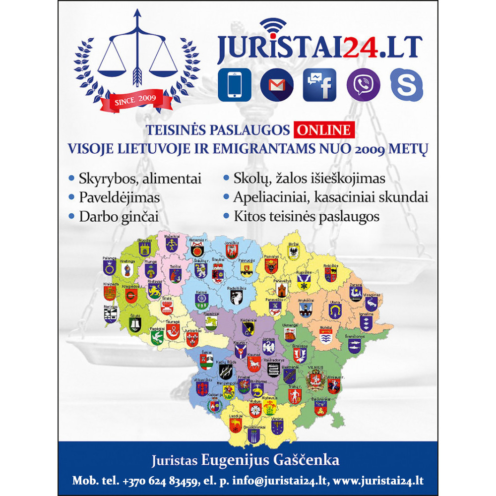 JURISTAI24.LT - teisinės paslaugos ONLINE (NUOTOLINĖS)
