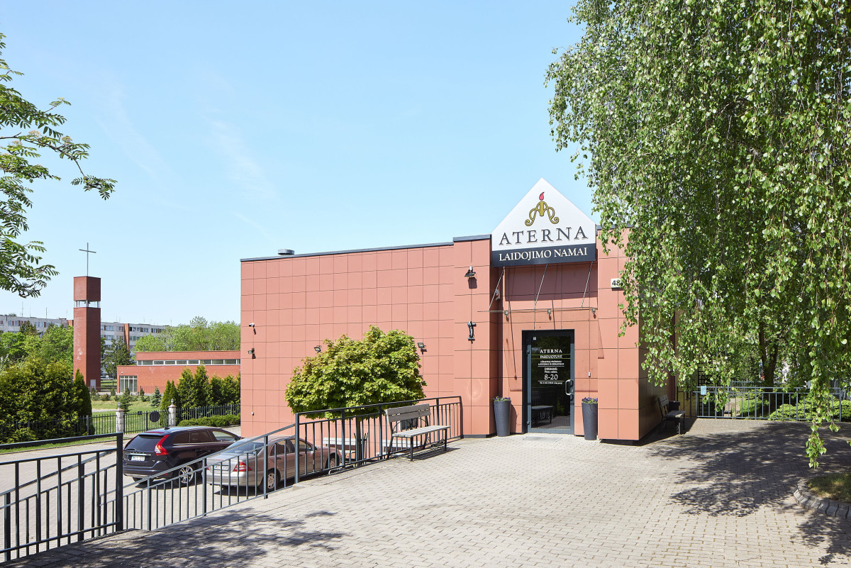 Aterna, laidojimo paslaugų biuras, šarvojimo salė, UAB