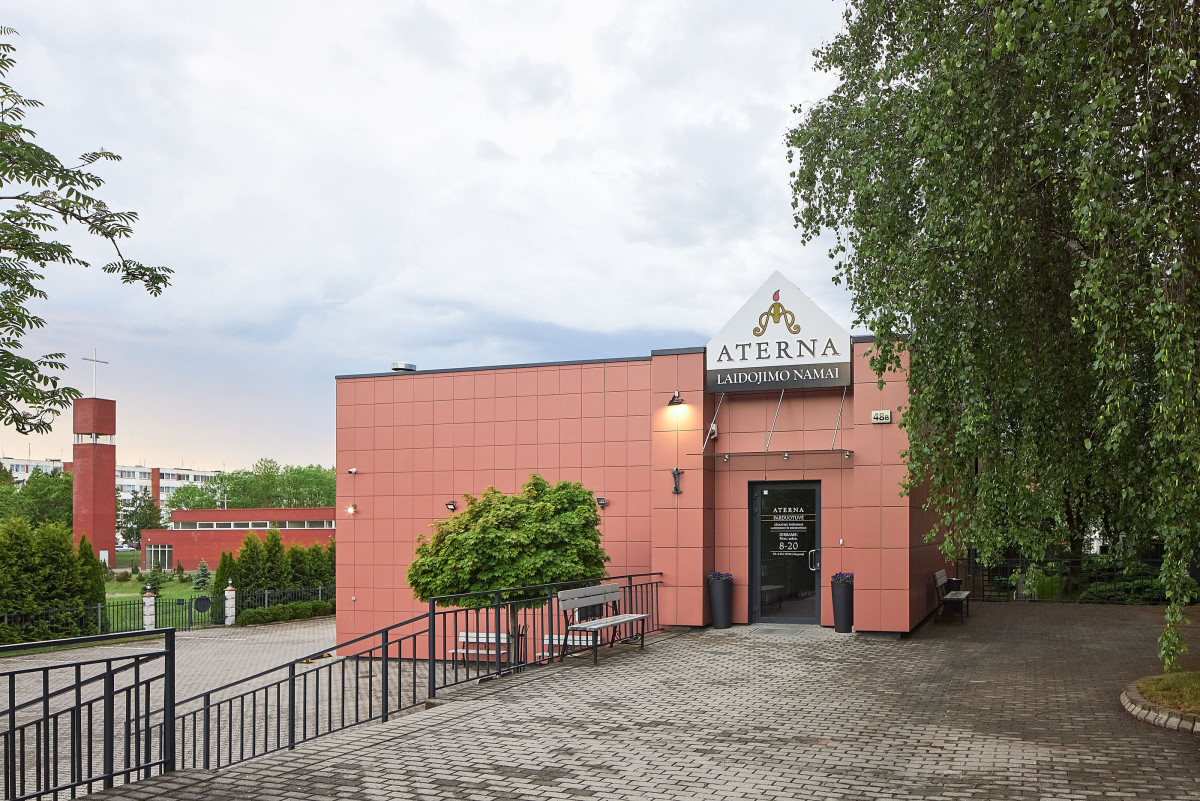 Aterna, laidojimo paslaugų biuras, šarvojimo salė, UAB