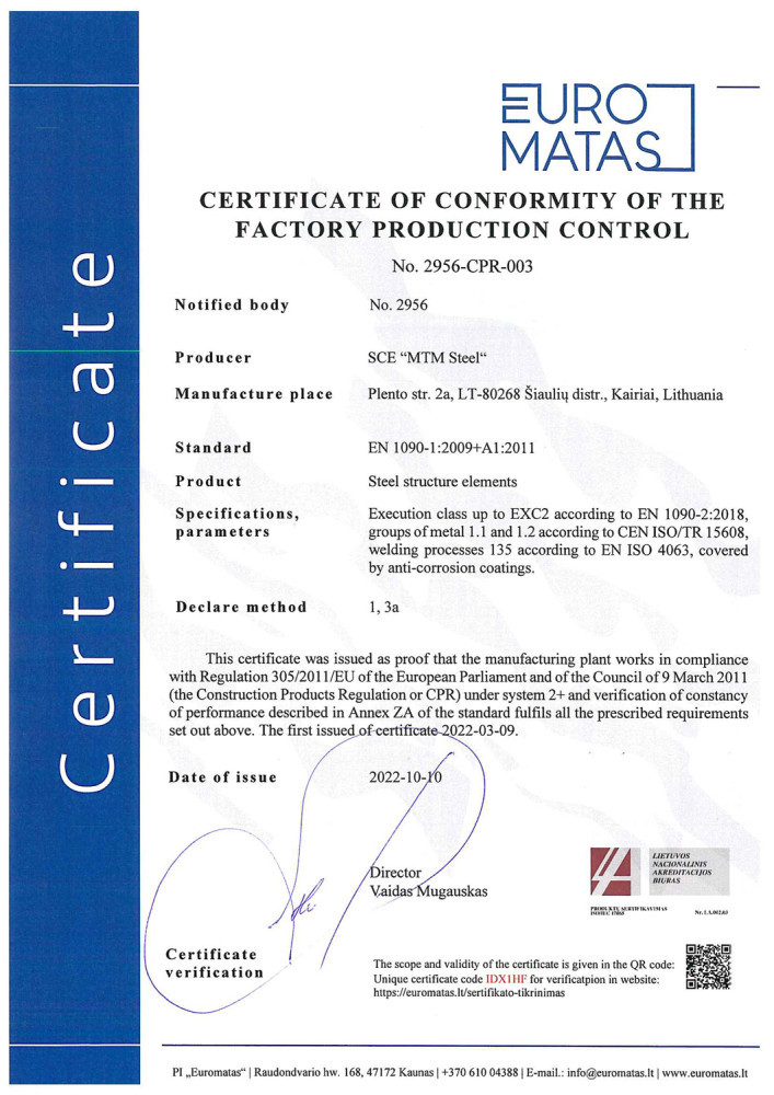 MTM steel, MB
