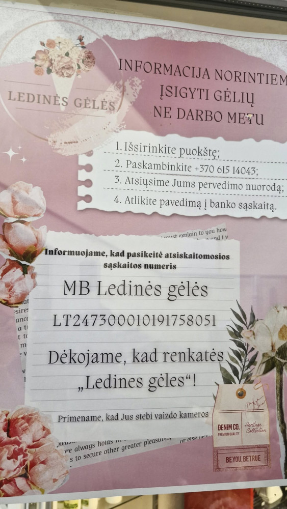 Ledinės gėlės, MB