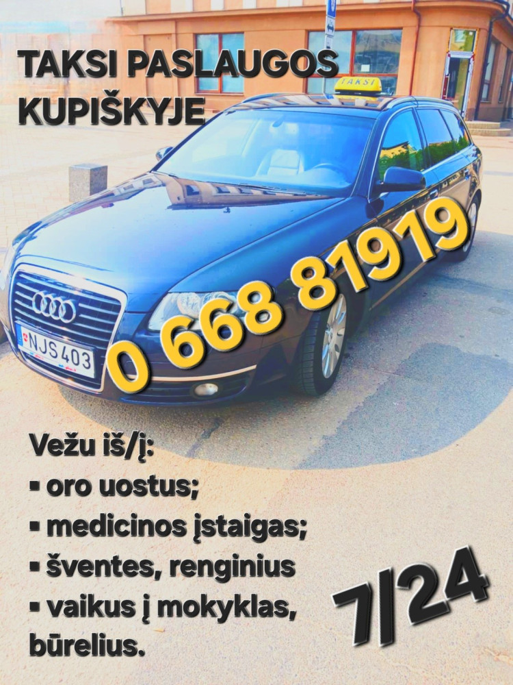Taksi paslaugos Kupiškyje