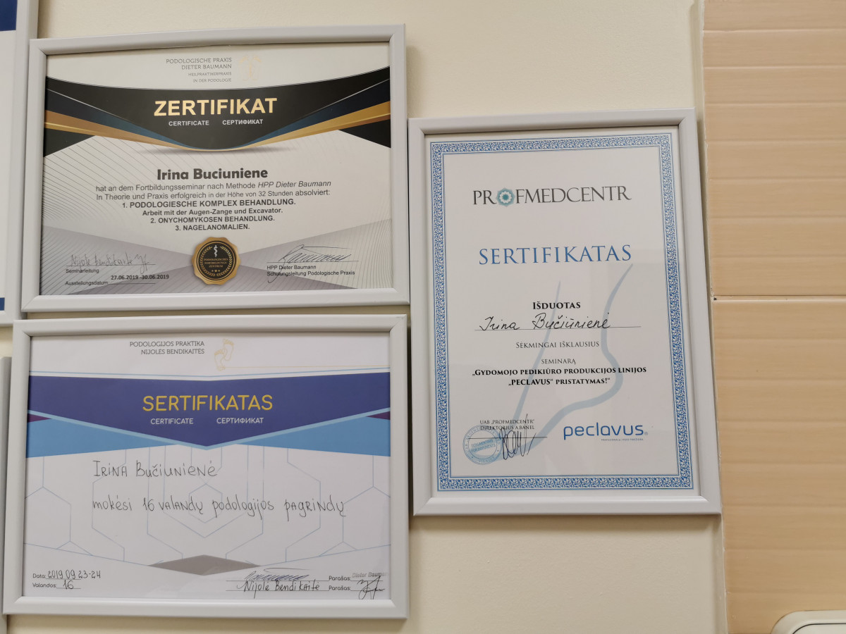 Podologijos ir pėdų priežiūros kabinetas