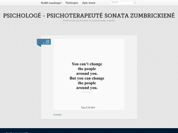 Psichologė - psichoterapeutė S. Zumbrickienė