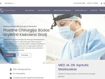 Plastikos chirurgas Kęstutis Maslauskas