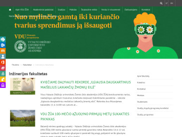 Vytauto Didžiojo universiteto Žemės ūkio akademija, Inžinerijos fakultetas