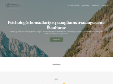 Psichologė Šiauliuose, A. Vanagės IVV