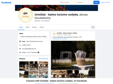 Urnėžiai, Birutės Norušaitienės kaimo turizmo sodyba