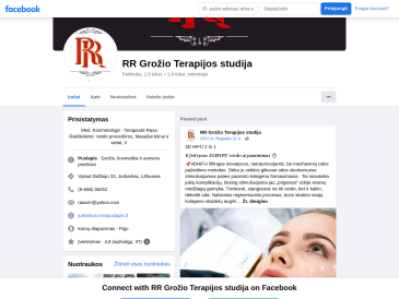 RR Grožio terapijos studija