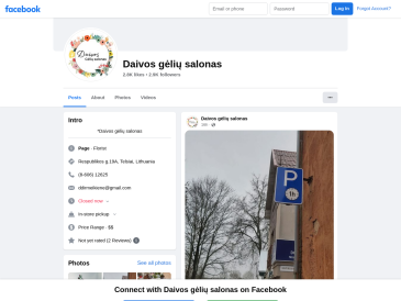 Daivos gėlių salonas, UAB