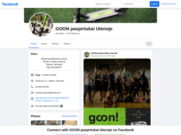 GOON paspirtukai Utenoje