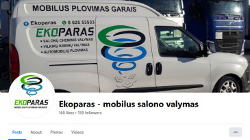Ekoparas - mobilus salono valymas, L. Griesiaus IVV