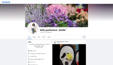 Smiltė, gėlių parduotuvė, MB