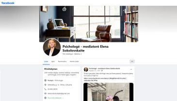 Psichologė - psichoterapeutė Elena Sokolovskaitė