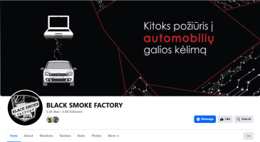 Black smoke factory