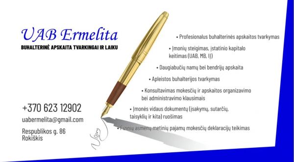 Buhalterinės paslaugos Rokiškyje Buhalterinės paslaugos Rokiškyje
