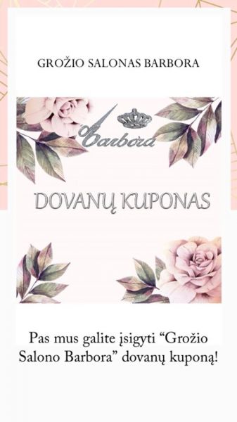 Dovanų kuponas Dovanų kuponas