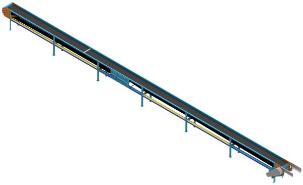 UMG 132.41 Belt transporter for scrap removal UMG 132.41 Belt transporter for scrap removal