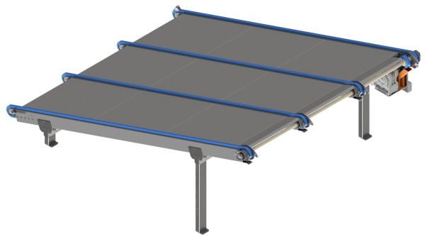 UMG 127.60 Board and beam feed chain transporter UMG 127.60 Board and beam feed chain transporter