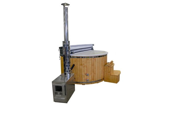 Kubilai su išorine krosnele Kubilai su išorine krosnele