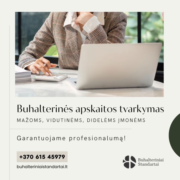 Apskaitos tvarkymas mažoms, vidutinėms ir didelėms įmonėms Apskaitos tvarkymas mažoms, vidutinėms ir didelėms įmonėms