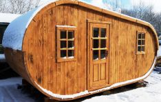 išskirtinio dizaino pirtelė, sauna