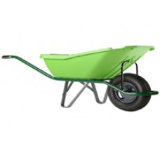 Karutis (110L) Wheelbarrow pick UP Green plastic, 1-ratas 5200_G