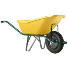 Karutis plastikinis Wheelbarrow pick UP YL (110L) geltonas, 1-ratas 5200_GY