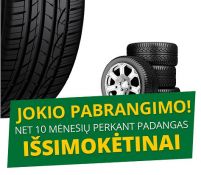 Jokio pabrangimo, perkant išsimokėtinai
