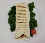 Vegetariškas kebabas lavaše