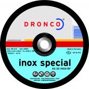 Pjovimo diskas DRONCO inox special AS 46 T INOX (125 x 1,6 x 22,23)