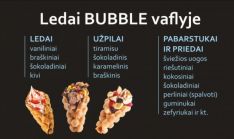 Ledai Bubble vaflyje