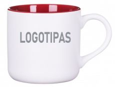 Reklaminis keramikinis puodelis su logotipo spauda