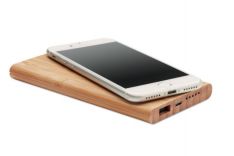 Ekologiška išorinė baterija su spauda BAMBOO