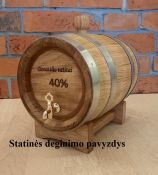 5 litrų ąžuolinė statinė alui