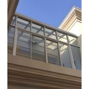 Aliuminio balkono stiklinimas