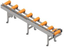 UMG 108.24 Roller transporter for transporting beams to precise transverse machine