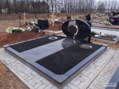 Kapavietės dengimas granito plokštėmis