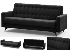 Minkšta sofa-lova „Gemi“ su dėže patalynei