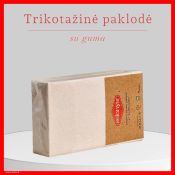 Trikotažinė elastinga medvilnės paklodė su guma 100/140/160/180/200x200+30cm. balta
