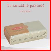 Trikotažinė elastinga medvilnės paklodė su guma 100/140/160/180/200x200+30cm. mėtinė